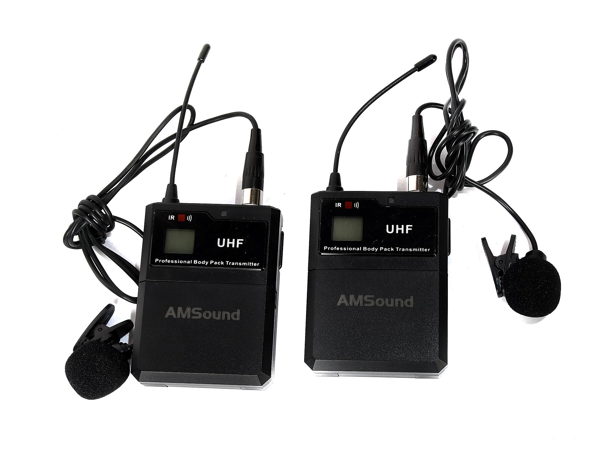AMSound A-200  Радиосистема с двумя Головным микрофонами UHF